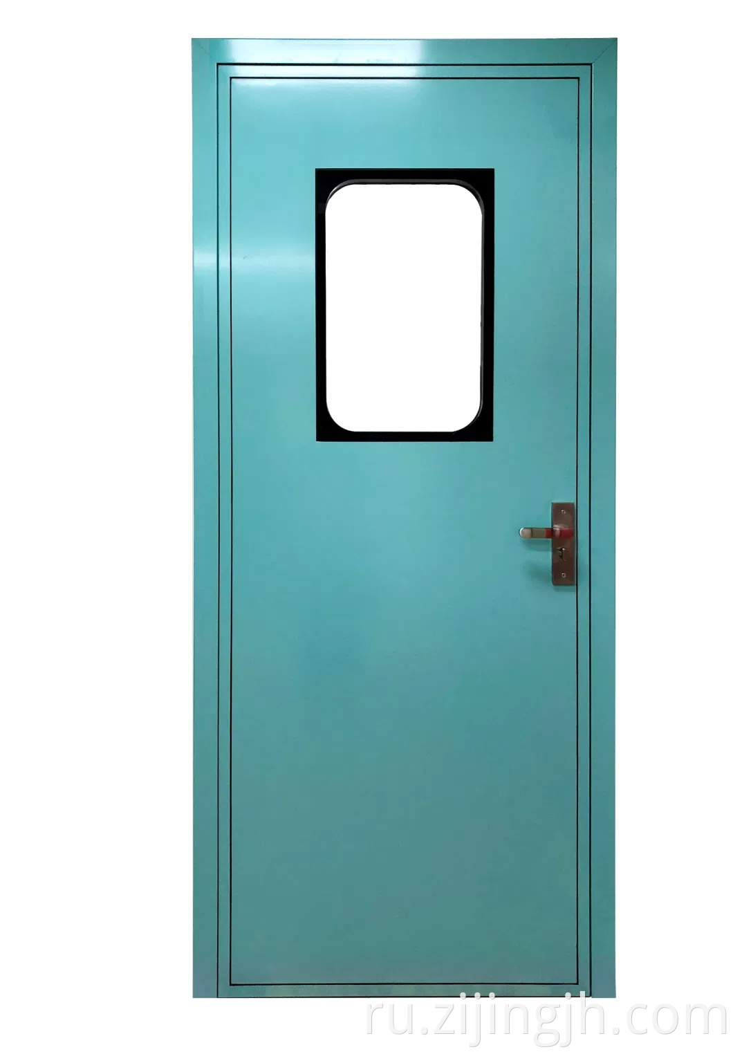 Современная внутренняя стальная дверь, используемая для чистой комнаты в больнице